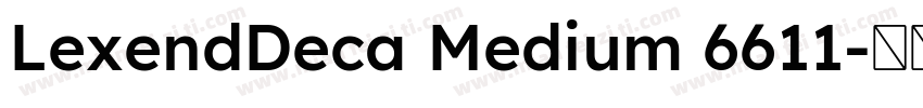 LexendDeca Medium 6611字体转换
